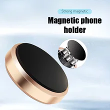 Mobile-Phone-Holder Car-Mount-Stand Magnetic Xiaomi Round Apply-To Samsung In-Car 