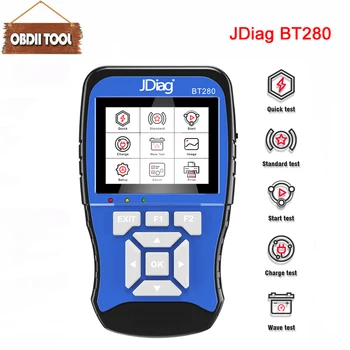 

JDiag BT280 Universal Battery Tester for cars trucks boats motorcycle etc Professional battery analyzer