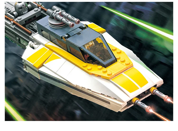 Звездные войны Y-wing Fighter совместимые фигурки Звездные войны строительные блоки наборы кирпичи классическая модель наборы детские игрушки Marvel день рождения