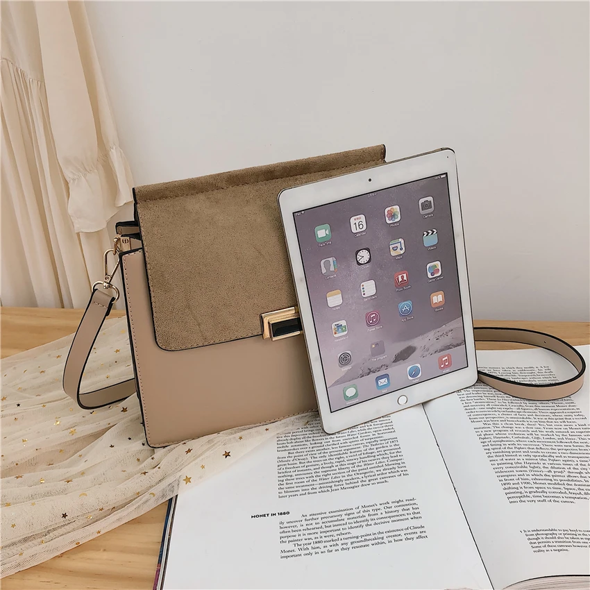 New Fashion Crossbody Bags Over Shoulder Famous Brand Nubuck Leather Handbags Female Large Capacity Messenger Bag Bolsos Mujer