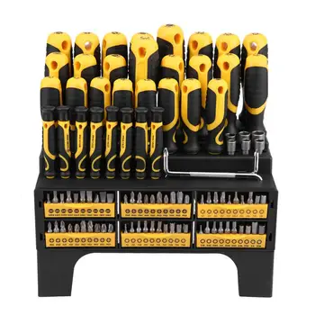 

100Pcs Mechanic Portable Screwdrivers and Bits Nuts Screws Repair Tools Set screwdriver bit Tools set