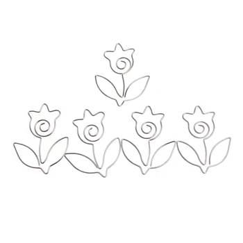 

Flower Metal Paper Clips Pin Book Bookmark Memo Clip Office School Stationery
