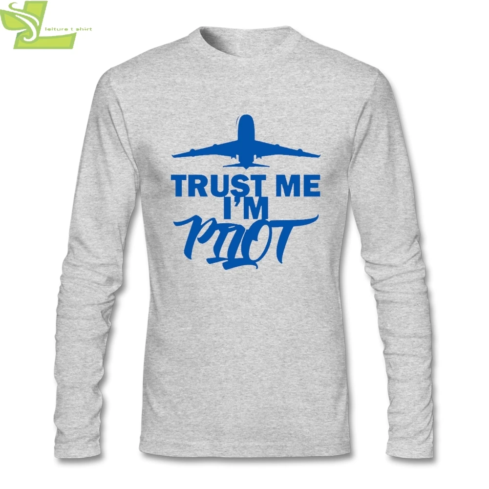 Мужская хлопковая рубашка pilot trust me с длинным рукавом и круглым вырезом новый