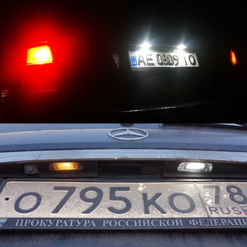 2 шт. светодиодный светильник для номерного знака для MERCEDES BENZ R ML GL Class W164 X164 W251 R300 R320 R550 R500