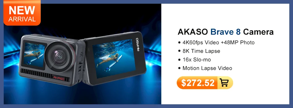 Caméra Sport AKASO Brave 7 Le 4K avec accessoires universels - Noir -  Cdiscount Appareil Photo