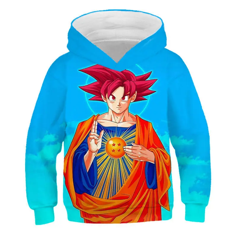 

Autumn and winter new sweater Wukong Dragon Ball hooded sweater 3d digital print hooded sweater boys and girls hooded jacket