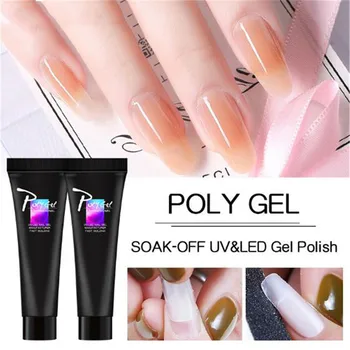 

10ml Poly Gel Finger Extension 9 Colors Acrylic Gel Quick Building Nail Art Tips Extend Camouflage UV Builder Gel Nail Acrylic