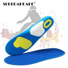 Силиконовые стельки для спортивной обуви, удобные гелевые стельки для мужчин, массаж подошвы, ортопедические стельки для женщин, спортивная обувь, женская обувь