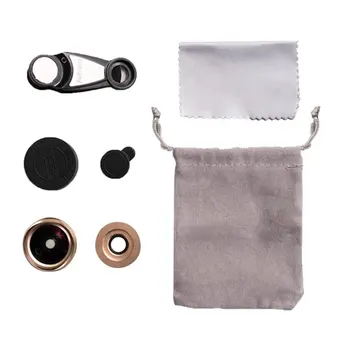 

L-620 Mobile Phone Lens 16Mm Distortion-Free Wide-Angle Macro 2-In-1 Hd External Universal