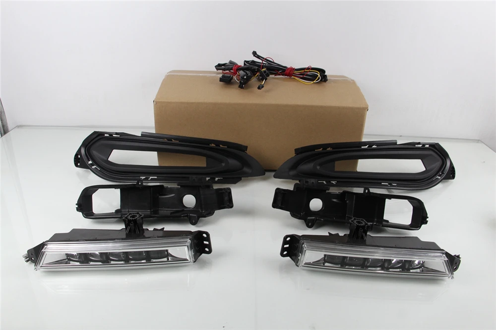 2 шт. DRL для Honda hr-v HR-V 12 В светодиодный автомобильный дневной ходовой свет противотуманная фара с динамическим поворотным сигналом стиль реле