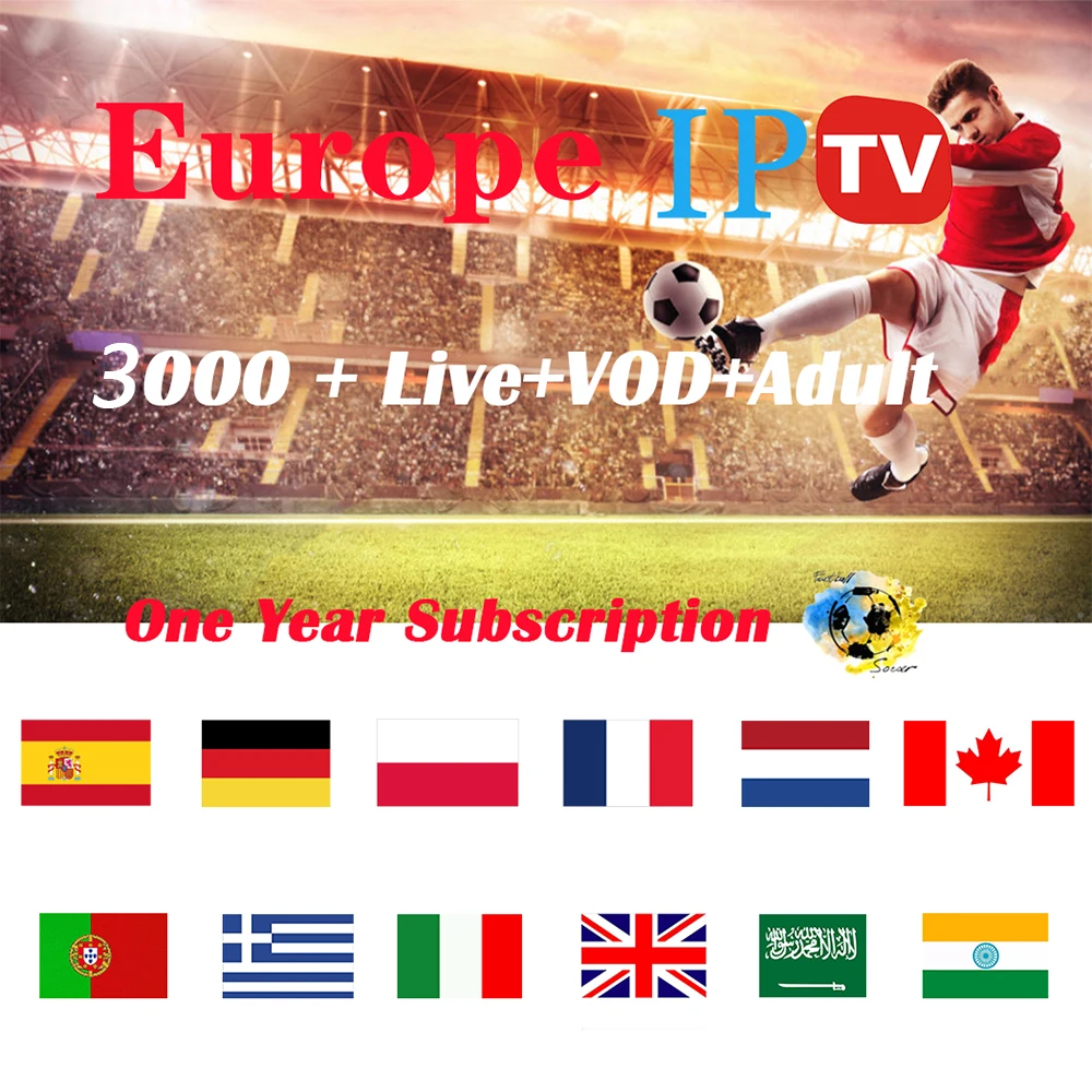 

IPTV Subscription Europe 1 year Spain French Poland German Arabic Poland Smart TV M3u Android Code IPTV Abonnement IPTV Reseller
