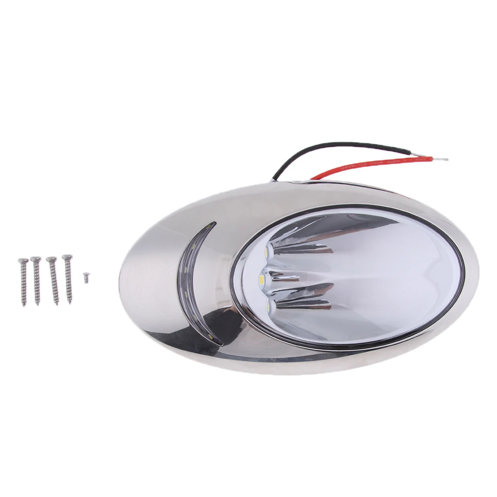 

Stainless Steel Boat LED Hull Right Side Surface Mount Docking Lights