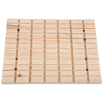 

Rabbit Wooden Scratch Board Foot Pad For Small Animals Bunny Chinchilla Guinea Pig Cage Grinding Claws Deck