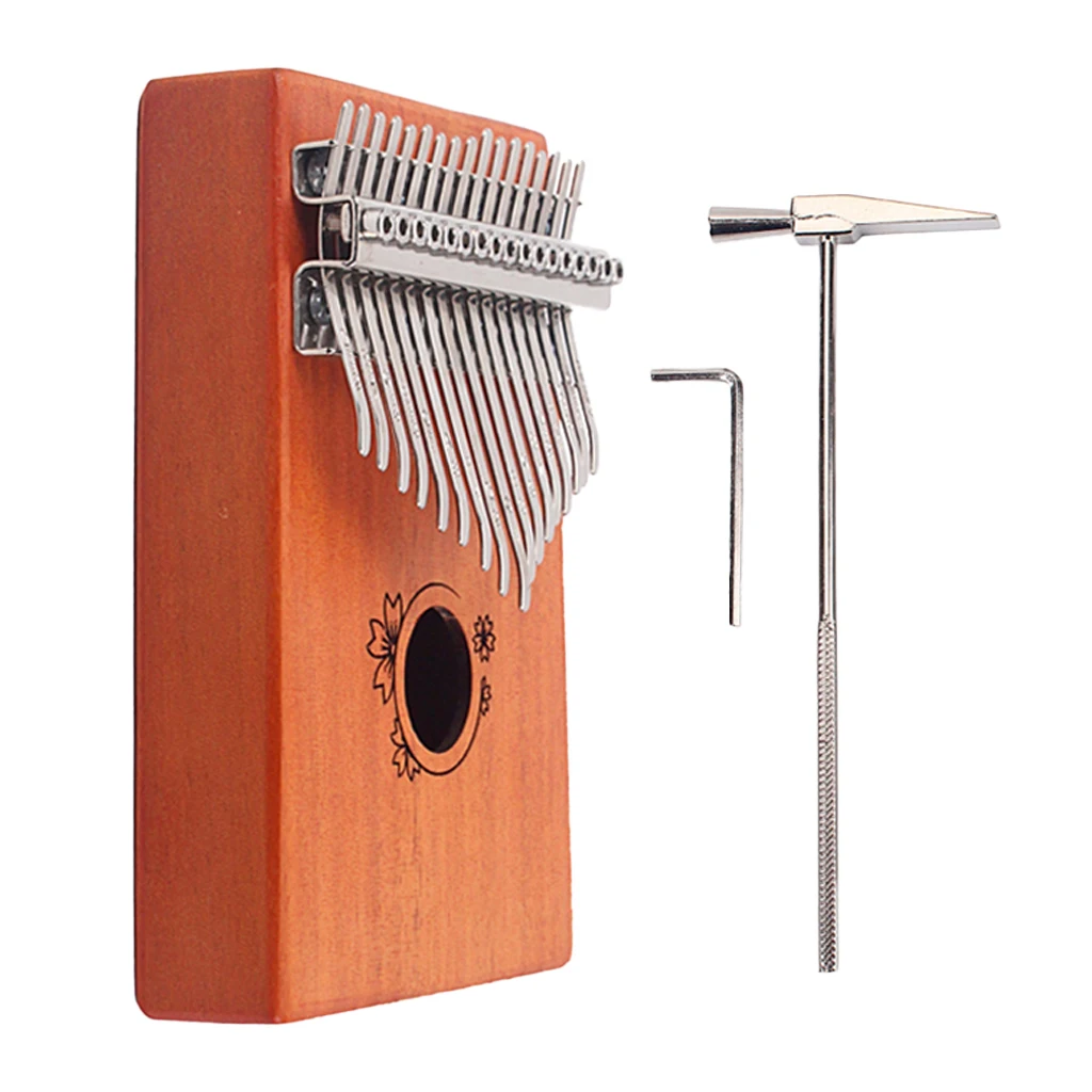 17Keys Finger Thumb Piano Kalimba African with Tuning Hammer for Kids