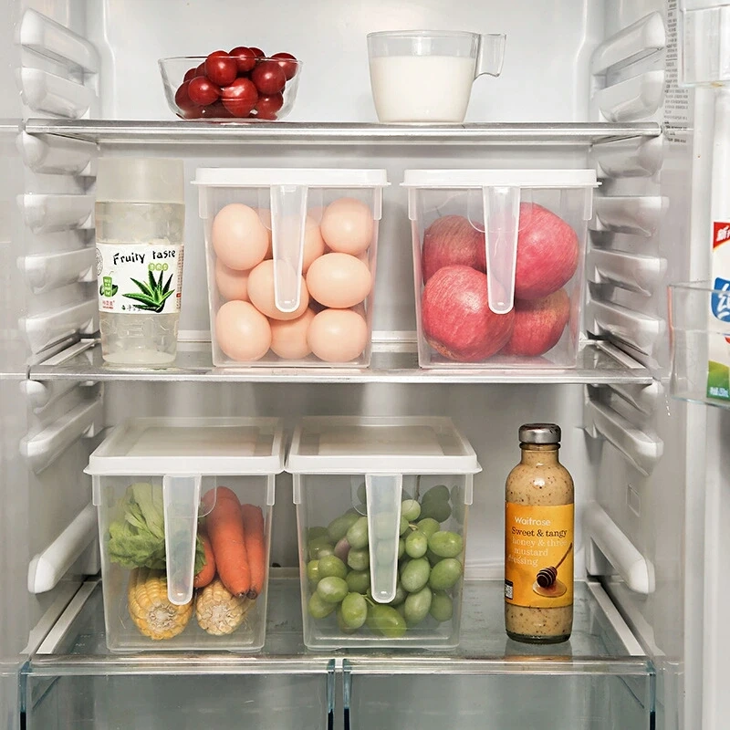 Пластиковый контейнер-холодильник контейнеры для хранения продуктов с крышкой для холодильника шкаф Органайзер для хранения на кухне Коробка органайзер