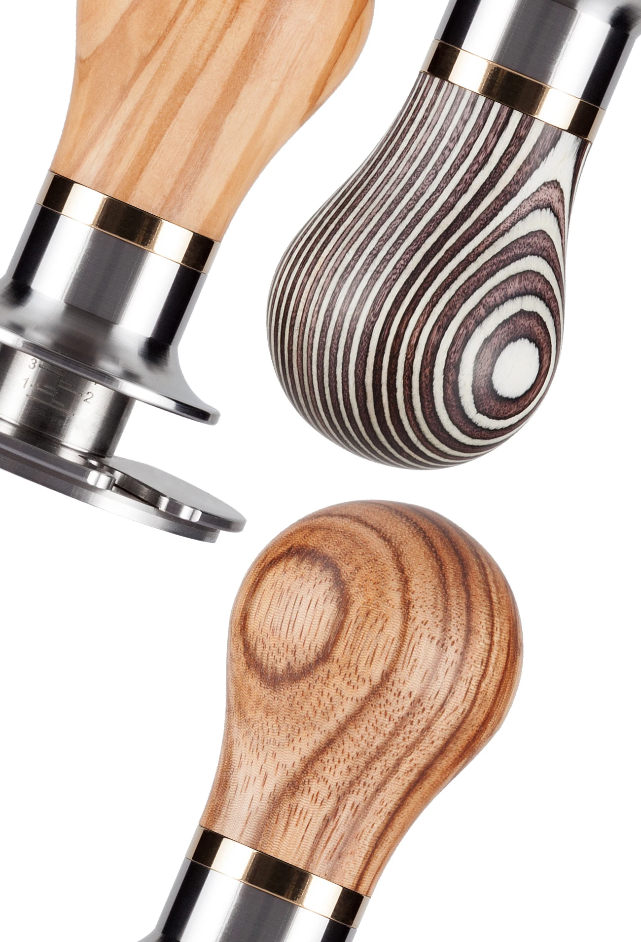 51,6mm elastizität verstellbarer Kaffee manipulation hammer aus Edelstahl mit flachem Basis druck für La Pavoni Barista-Zubehör – Detail 5