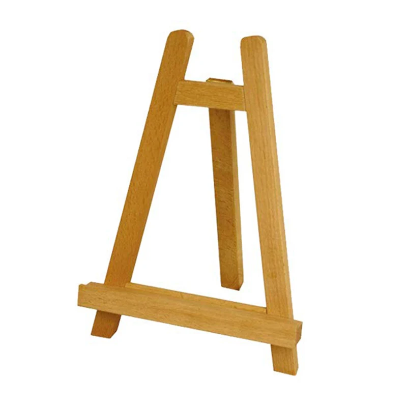 Mini Wood Display Easel Wood Easels Set Wood Display Artist A-Frame Easel For Paintings Craft Small Acrylics Oil Projects