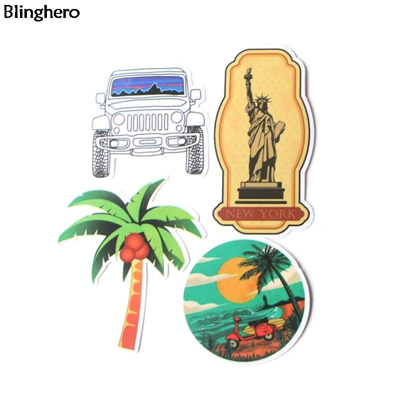 10 компл./лот Blinghero туристических Стикеры s 15 шт./компл. Скрапбукинг Стикеры для автомобиля ноутбука Наклейка Коллекция подарков BH0106