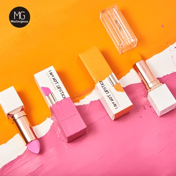 

Miss Gorgeous 1pc Makeup Sponge Lipstick Shaped Cosmetic Puff Beauty Belleza Foundation Concealer Make Up Sponge Tool Orange