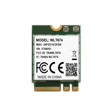 

WLT674 Qualcomm Atheros QCA6174A-5 QCA6174A dual band 2.4GHz 5GHz WiFi bluetooth BLE4.2 M.2 module WLAN IEEE 802.11a/b/g/n/ac