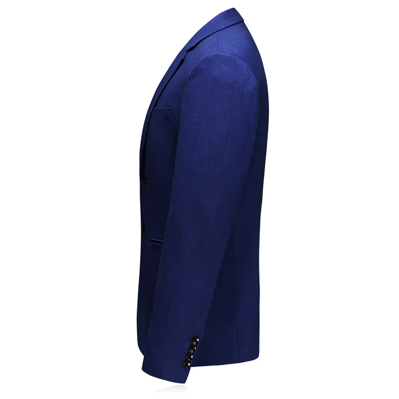 Autumn Winter New Men Blazer Jacket Size 4XL 5XL Slim Design Business Banquet Men Dress Jackets Gray Blue Plaid Suit Men Coat Autumn Winter New Men Blazer Jacket Size 4XL 5XL Slim Design Business Banquet Men Dress Jackets Gray Blue Plaid Suit Men Coat