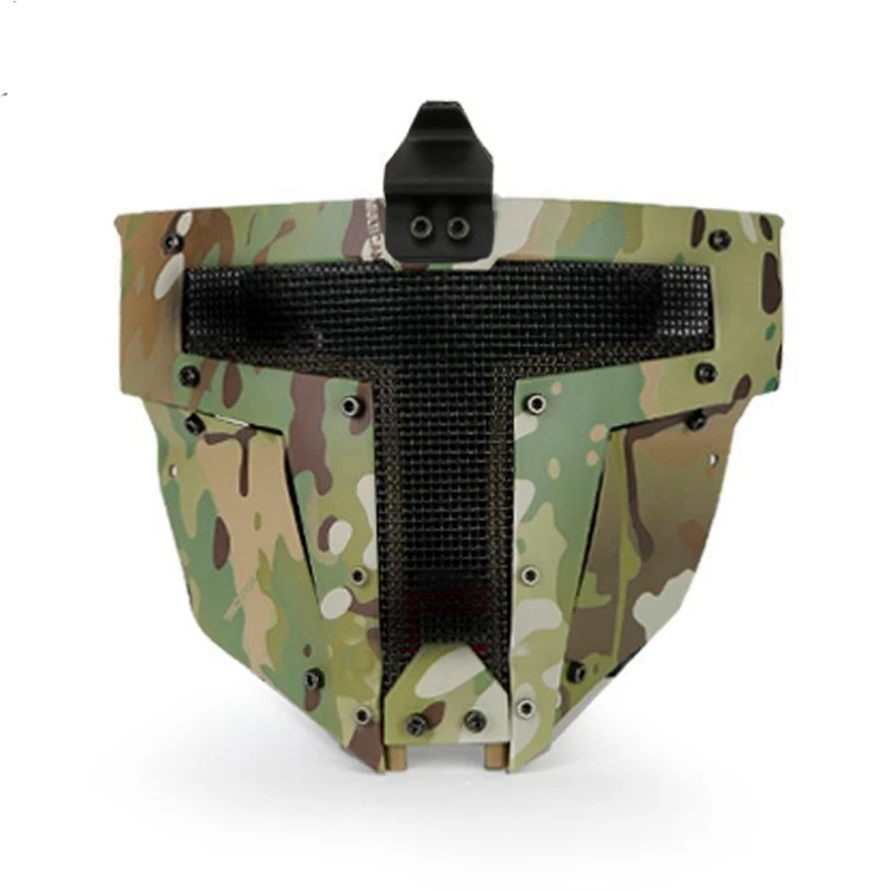 multicam Легкая страйкбольная Пейнтбольная Сетчатая Маска Airsoftsports тактические Защитные маски необходимо использовать с быстрым шлемом - Цвет: multicam