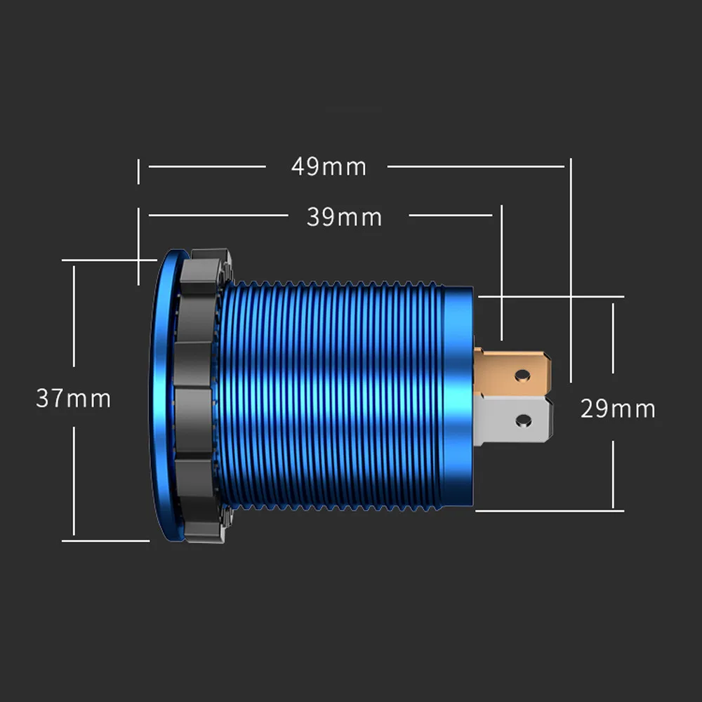 Двойной USB QC 3,0 быстрое гнездо автомобильного зарядного устройства розетка для лодки морской RV мобильный универсальный прикуриватель автомобильный заряд# N