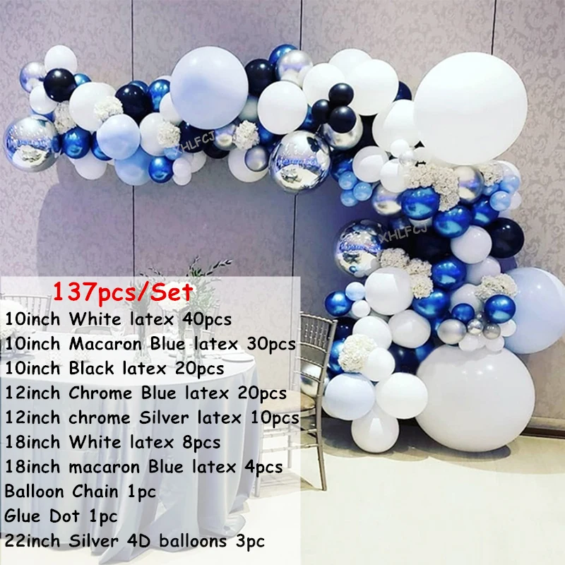 Balloon Arch Set 1 Детские синие Мятные зеленые Макарон воздушные шары-гирлянды арочный комплект 4D шары для свадьбы и дня рождения Детские шоу вечерние металлические латексные украшения Balaos - Цвет: Balloon Arch Set 1