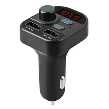 Mp3-Player Fm-Transmitter U-Disk Digital-Voltmeter Bluetooth LCD Car-Kit Tf-Card Dual-Usb-Charger