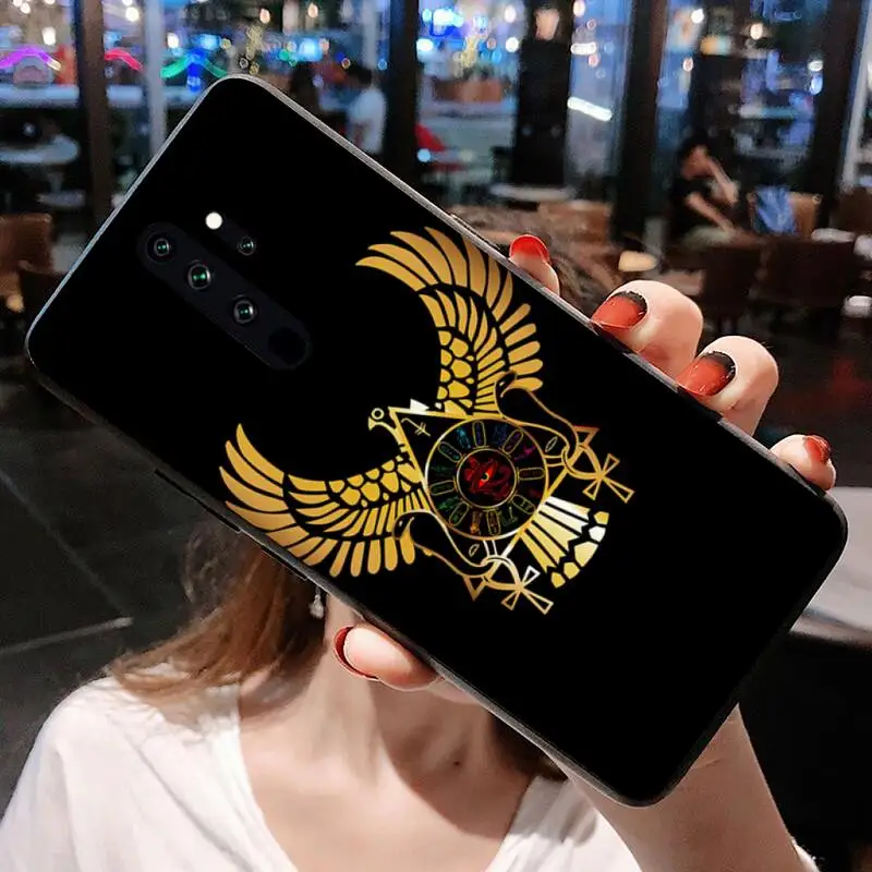 xiaomi leather case Egypt Nefertiti Anubis Ankh Pharaoh Phone Case for Redmi 9A 8A 7 6 6A Note 9 8 8T Pro Max Redmi 9 K20 K30 Pro xiaomi leather case glass Cases For Xiaomi