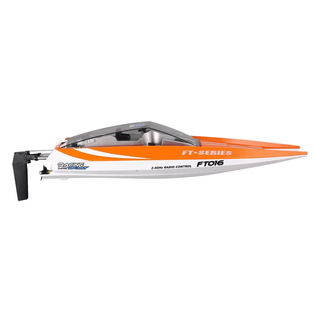 Feilun FT016 RC Boat 30km/h High Speed Racing Boat Remote Control Flipped Water Cooling Speedboat Electric Toy Xams Gift for Kid Feilun FT016 RC Boat 30km/h High Speed Racing Boat Remote Control Flipped Water Cooling Speedboat Electric Toy Xams Gift for Kid