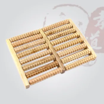 

8 Row Wooden Foot Roller Wood Care Massage Reflexology Relax Relief Massager Spa Gift Anti Cellulite Foot Massager