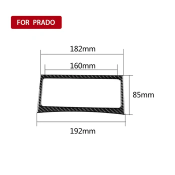 

For Toyota Land Cruiser 150 Prado LC150 FJ150 2010-2018 Button Frame Sticker Interior Black Replacement Inner
