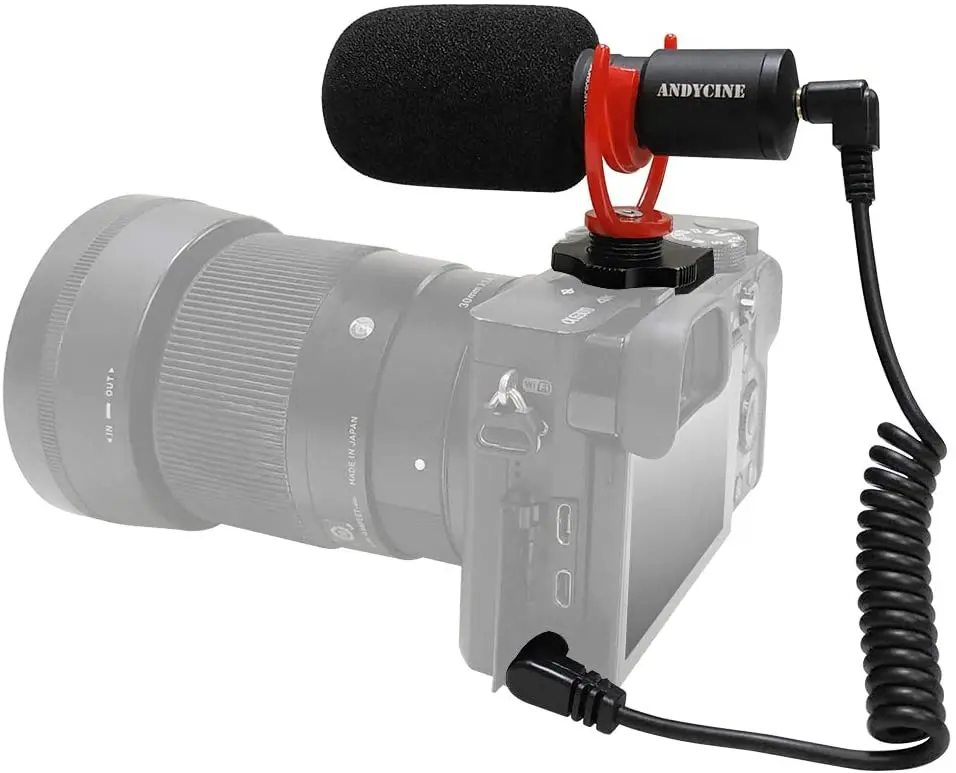 Видеомикрофон ANDYCINE AC M1 микрофон для камеры Canon Nikon Sony A7III A6500 A6400 A6300 Panasonic GH5 GH4