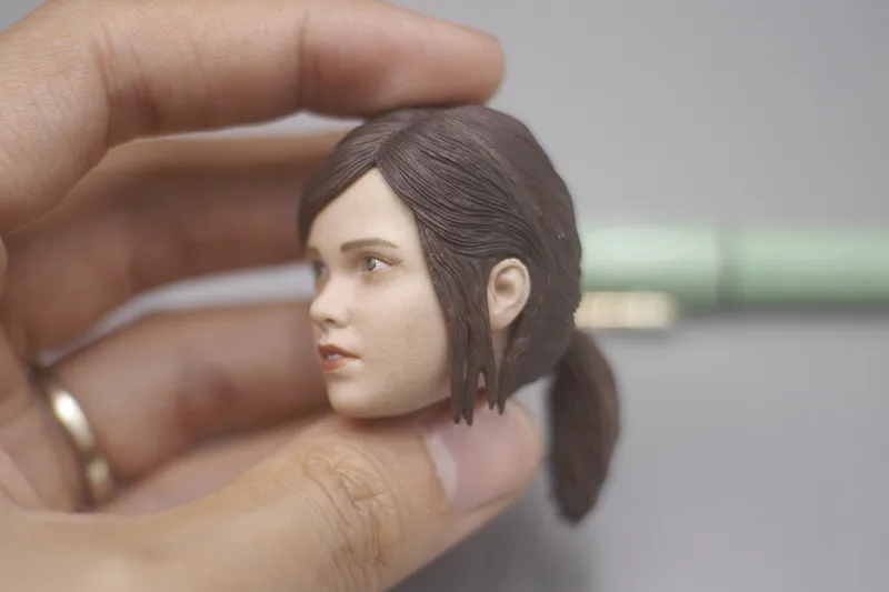 CCTOYS 1/6 1/6 масштаб последний из нас Элли голова лепить для DIY фигурки