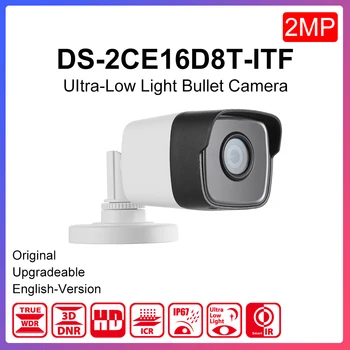 

Original hikvision DS-2CE16D8T-ITF 2MP Ultra Low Light Fixed Mini Bullet Camera IR Range 30m