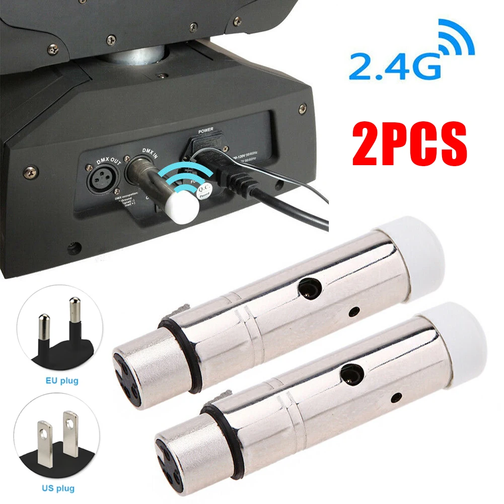 2pcs DMX512 перезаряжаемый беспроводной приемопередатчик сценический приемник комплект электронный эффект освещения театральный Профессиональный Многоцелевой