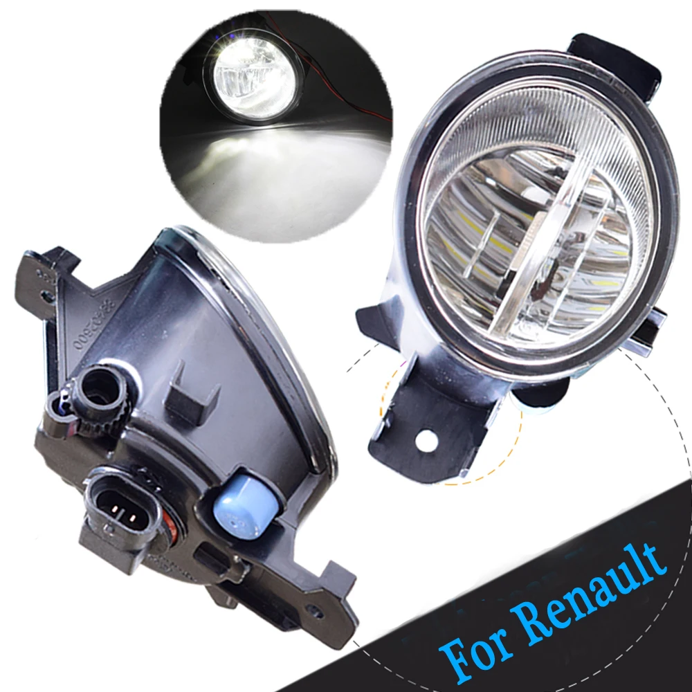 

Fog Lamp Headlight 55W/Pcs 12V LED Bulb H11 Socket Fog Light DRL Daytime Running Driving Light For Renault Clio Master 1998-2015