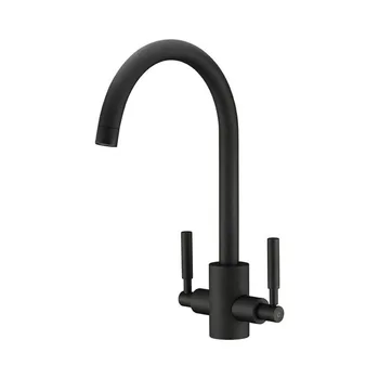 

Double Lever Kitchen Sink Mixer Bar Taps Ideal Standard Tap Volcano Black Taps Brass Brushed Steel Contemporary Solid Ceramic