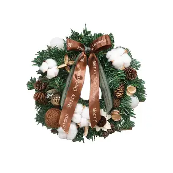 

WINOMO 1 PC Christmas Adorn Restaurant Windows Decorative Wreaths Christmas Hanging Decor Ornament For Home Restaurant Hotel