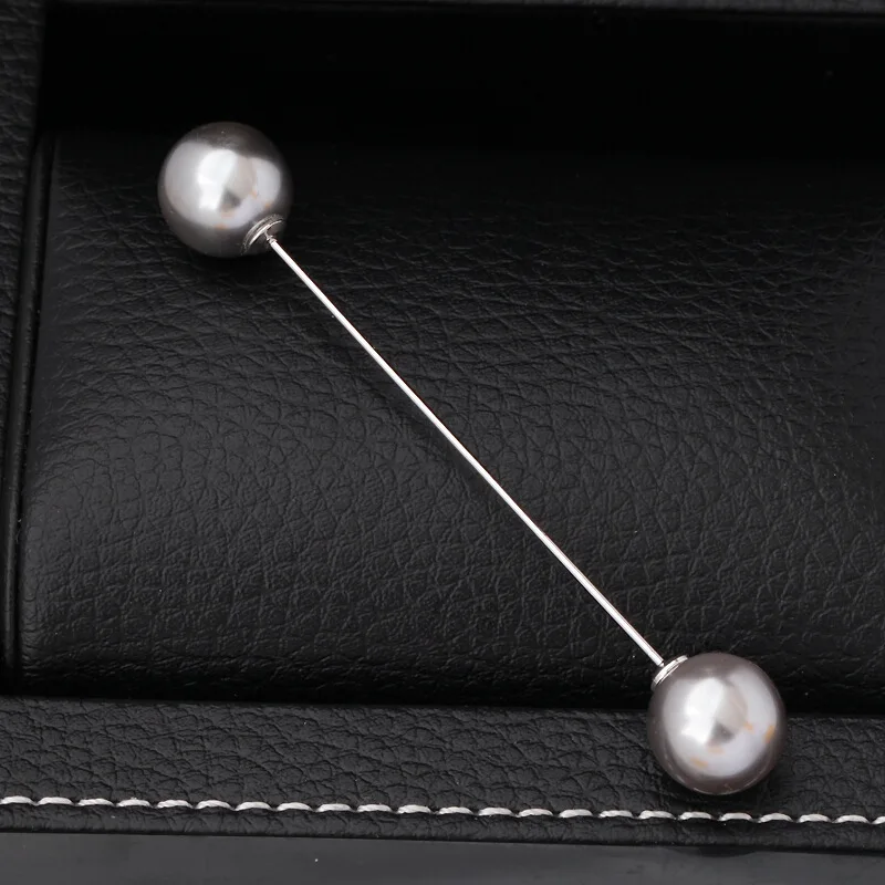 

Double A- line Pin Neckline Brooch Women's Corsage Sweater Cardigan Small Pin pi jian kou