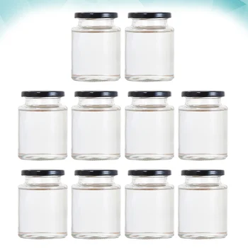 

10 Pcs Glass Sealed Can Food Storage Can Honey Storage Container（150ml）