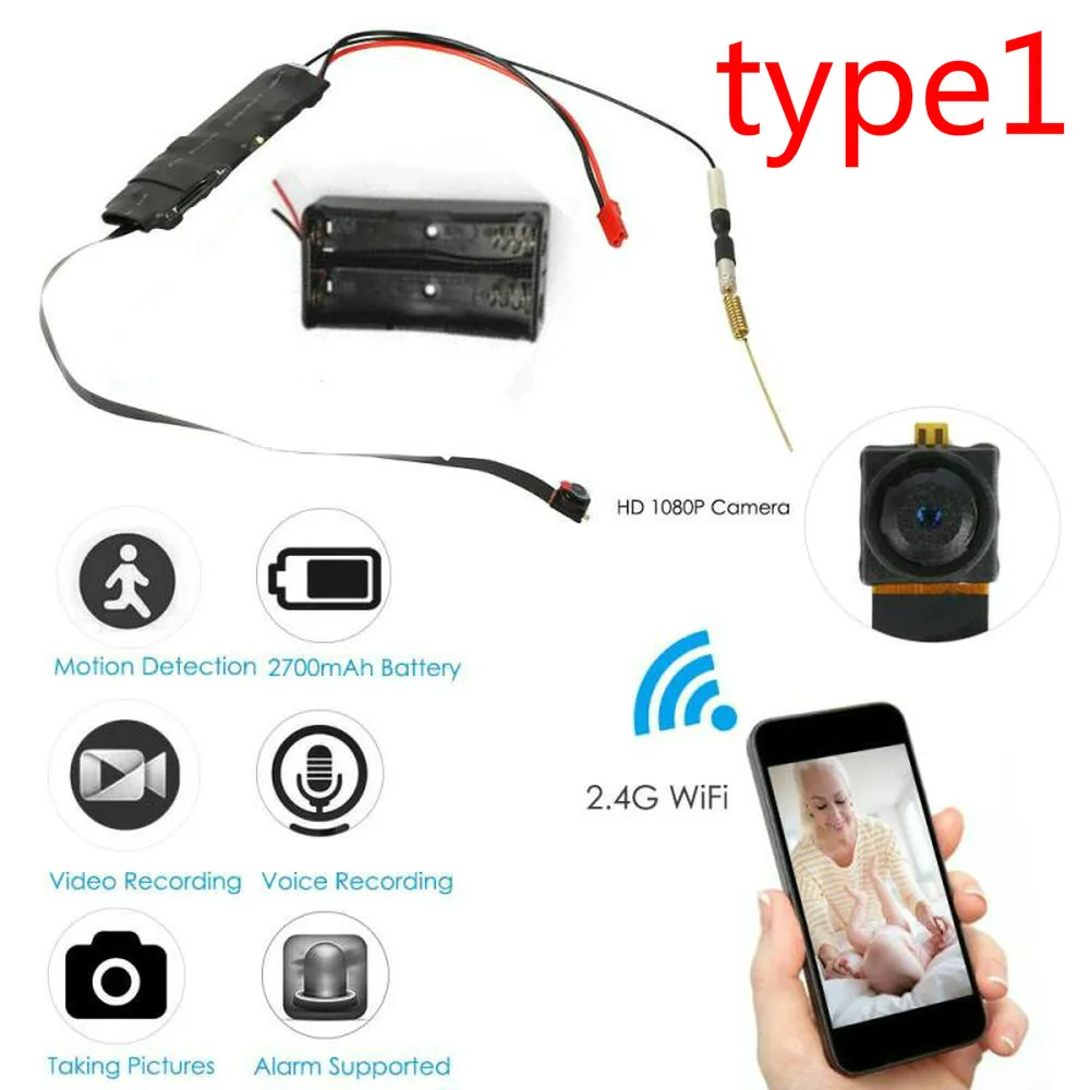 HD 4K DIY портативная Wi Fi IP мини камера P2P беспроводная микро веб видеокамера
