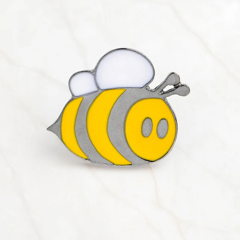 Bee Enamel Pins Collection Bee Kind Inspirational Badges Save The Bee Motivational Honey Bee Enamel Pin Quote Lapel pin Brooches Animal Gifts - Окраска металла: 3