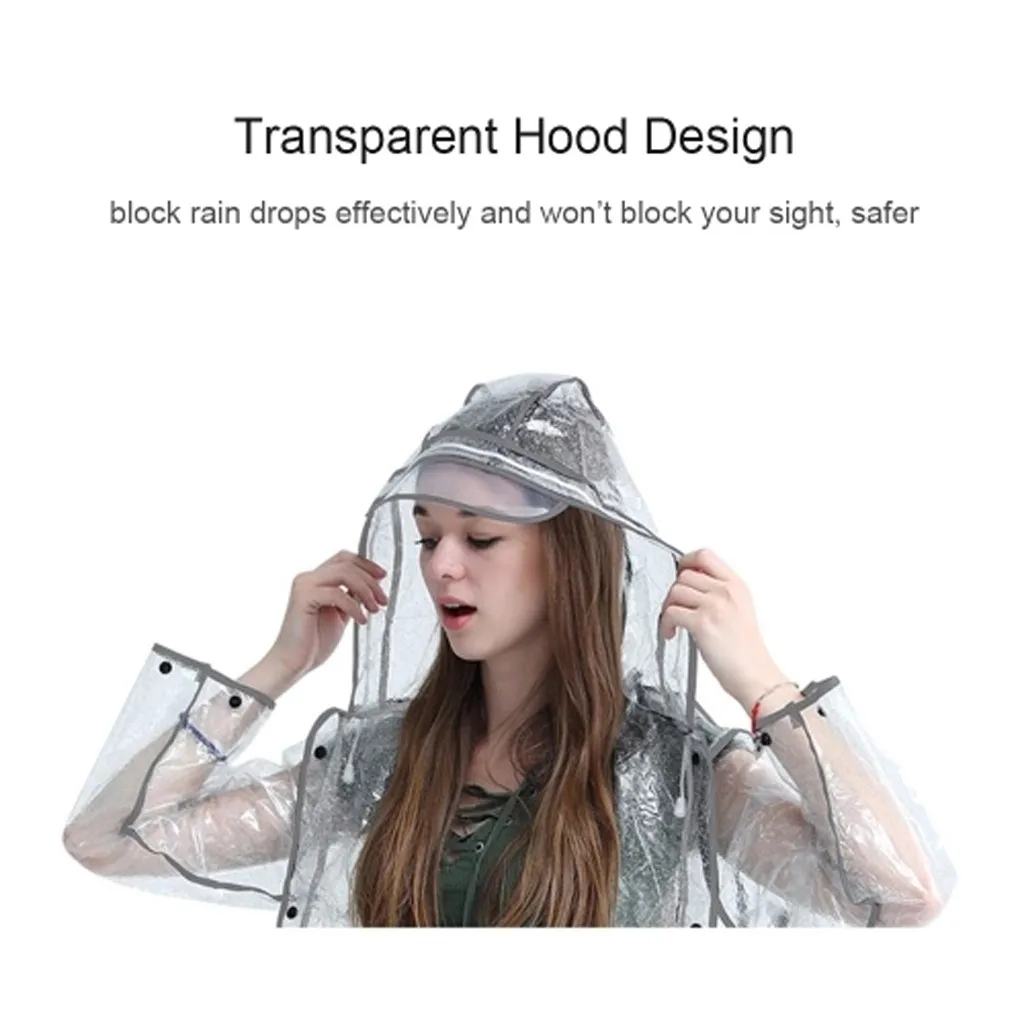 Прозрачный светоотражающий Дождевик Пончо Eva размера плюс дождевик водонепроницаемый модный дождевик s дамский плащ с капюшоном Y1