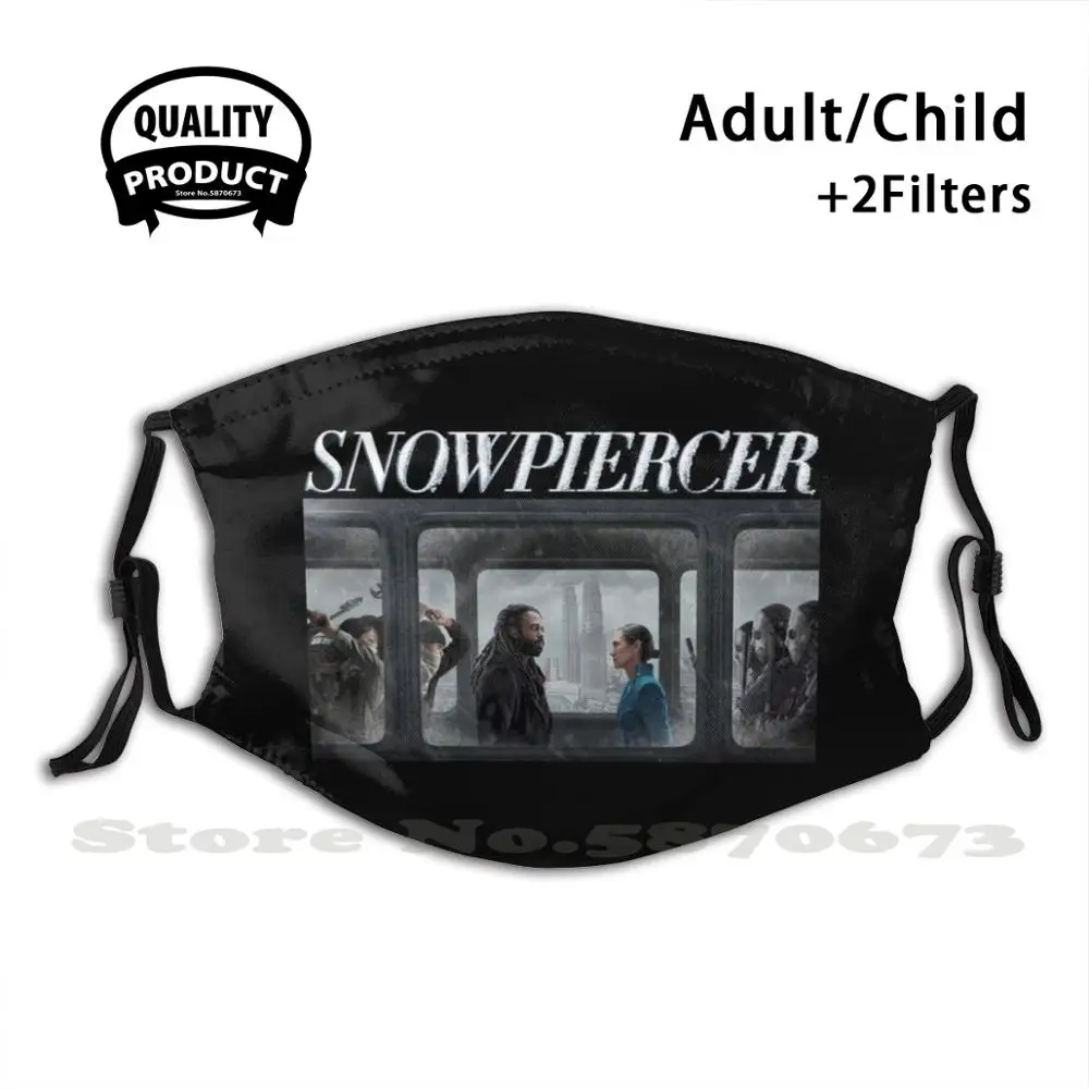 Snowpiercer Face Mask With Filter Bong Joon Ho Korea Cinema Chris E Netflix Tv Series 2020 Sci Fi Parasite | Аксессуары для одежды