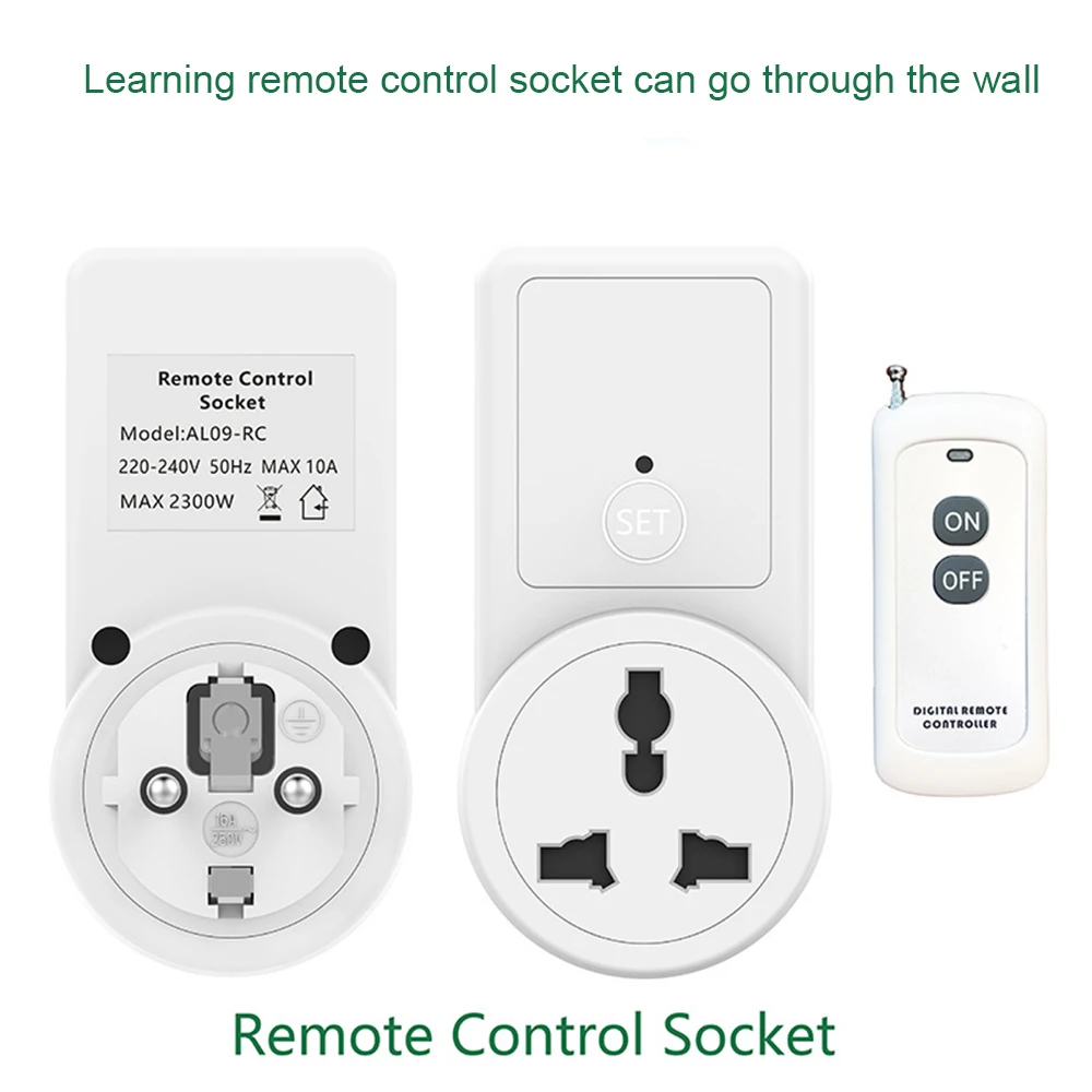 433.92Mhz Wireless Remote Control Socket House Power Outlet Light Switch Socket Remote EU Connector Plug