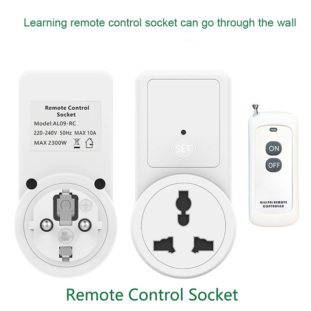 433.92Mhz Wireless Remote Control Socket House Power Outlet Light