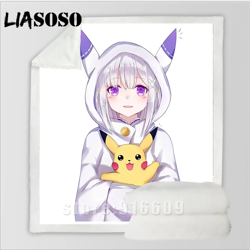 Сексуальный Re: zero двойной горничной Рам Rem Диван Постельные принадлежности офис Harajuku зимнее модное одеяло покрывало детское одеяло для путешествий одеяло для прогулок - Цвет: 13