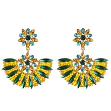 Хорошее качество, серьги с кристаллами, новые модные серьги-гвоздики с кристаллами, удивительная цена